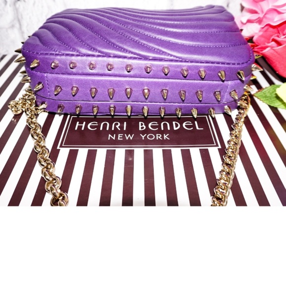 HENRI BENDEL No.7 Qulit STUDDED CAMERA BAG - Picture 2 of 6